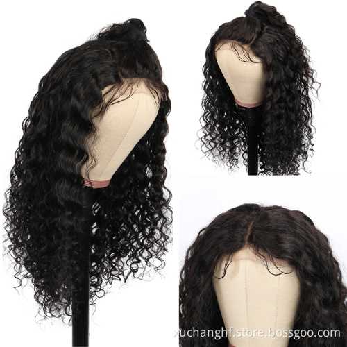 HF Wholesale Glueless Peruvian Human Hair Full Lace Wig Human Hair Lace Front Wigs Curly 4*4/5*5 Closure Frontal Wig
